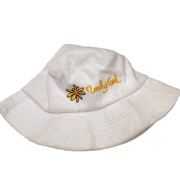 Nordstrom Nordy Girl Terry Sun Bucket Hat Nissan Cap Sz Med - Picture 4 of 7